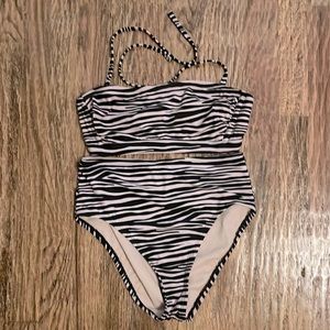 Zebra printed High Waisted Bikini- Kona Sol - set size S (Small)